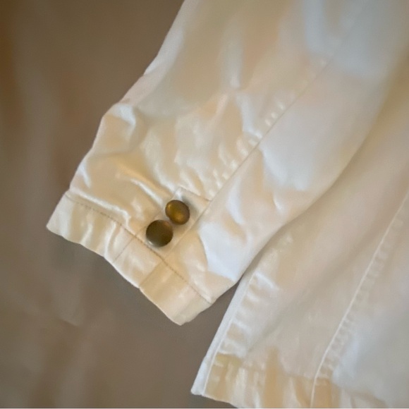 Joan Rivers Stretchy White Denim Blazer Jacket, Women’s 10, Light-weight Jean - Picture 4 of 7